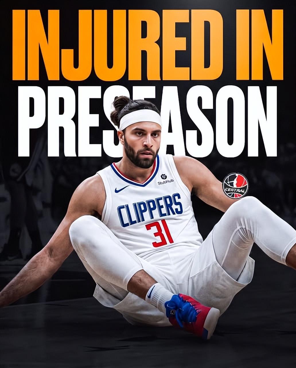 NBA下注快船再遭重创！斯特鲁斯足底筋膜撕裂4周后复查 队内已有5名伤兵